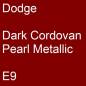 Preview: Dodge, Dark Cordovan Pearl Metallic, E9.